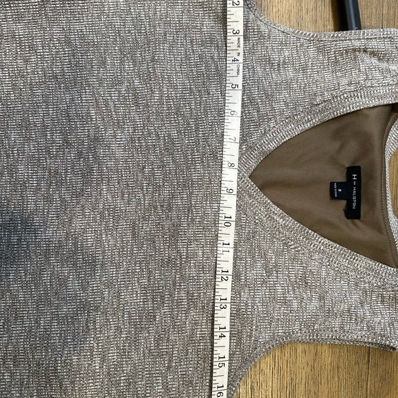 H by Halston Tie Front Rib Knit Midi Dress - Picture 12 of 12